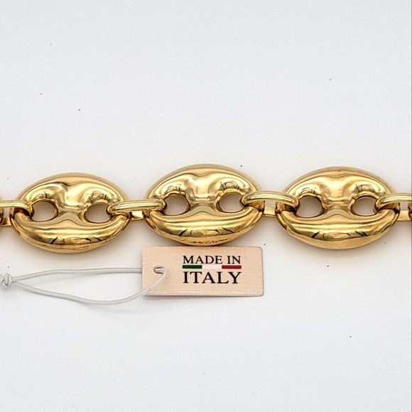 🇮🇹Mia Fiore Mariner Link 18kt Gold Plated/Bronze Bracelet - Picture 3 of 10